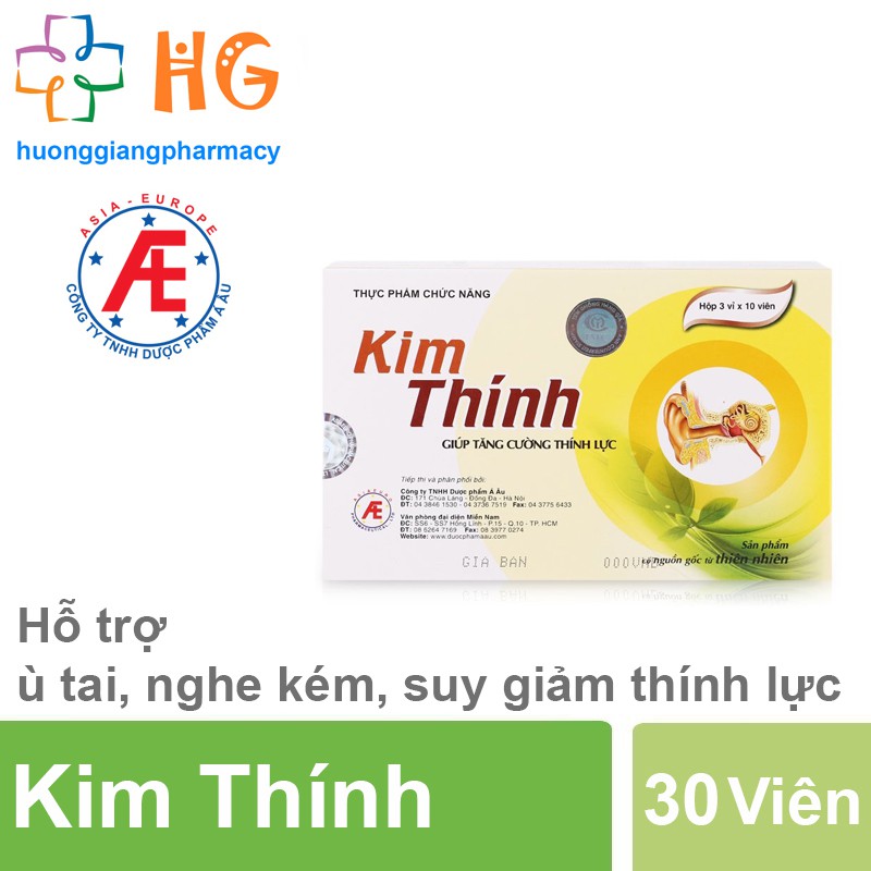 Kim Thính - Tăng cường thính lực (Hộp 30 viên)