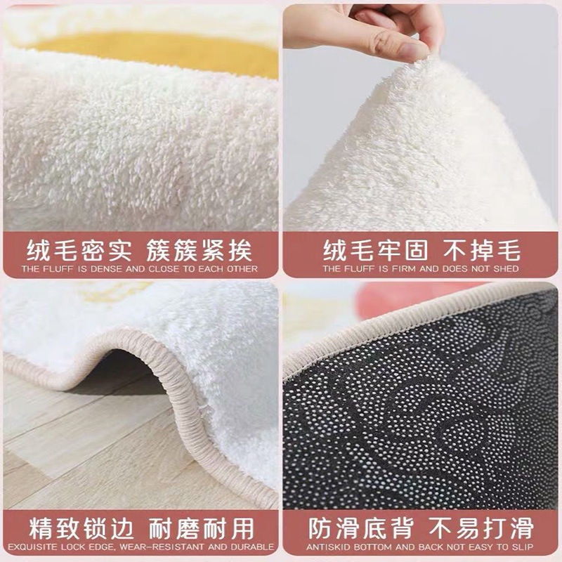 Thảm trải sàn phòng khách hiện đại tối giản lông cao cấp dày dặn nhập khẩu sang trọng decor trang trí phòng ngủ