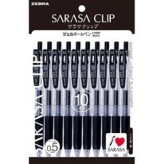 Bút bi gel Zebra Sarasa Clip Nhật Bản đầu bút 0.4/0.5 /0.7màu đen