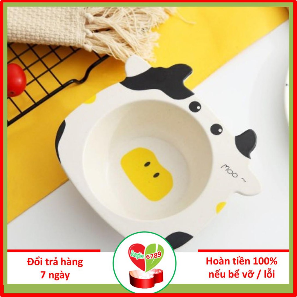 Chén bát ăn dặm hình thú cao cấp cho bé tập ăn - Duonghieu6789