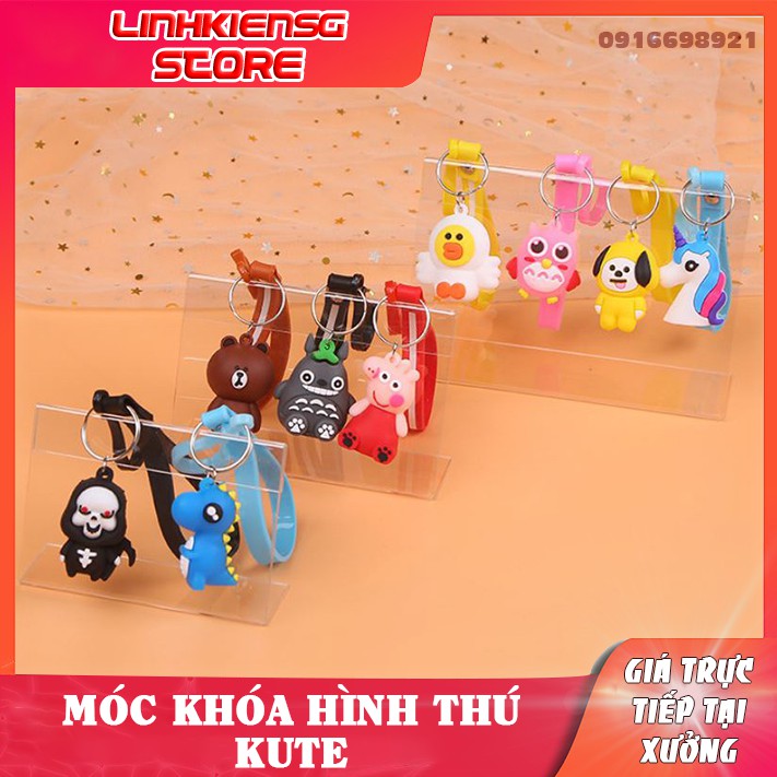 ⭐ MÓC KHÓA TREO ĐỒ 3D HÌNH THÚ DỄ THƯƠNG NHIỀU MẪU ĐƯỢC LỰA