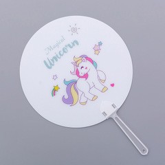 Quạt nhựa cầm tay cute hình unicorn, xương rồng dễ thương, quạt mini