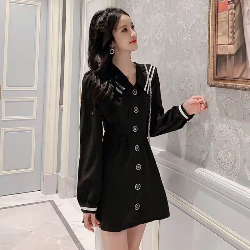 IELGY   Đầm Dáng Chữ A Phong Cách Hàn Quốc Thời Trang Cho Nữ