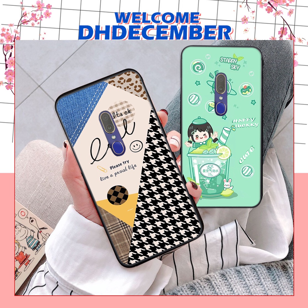 Ốp lưng Oppo F11 in hình nice ,good luck happy ốp xinh viền dẻo đẹp chất