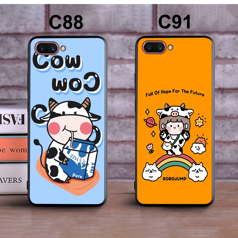 Ốp Lưng OPPO A3s-A1k In Hình Bò Sữa Dễ Thương Đa Dạng Màu Sắc P5