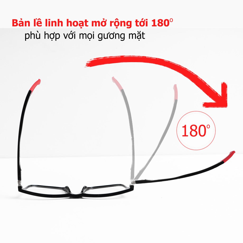 [ Lắp được tròng cận ] Mắt kính thể thao linh hoạt vuông nam nữ SP2002