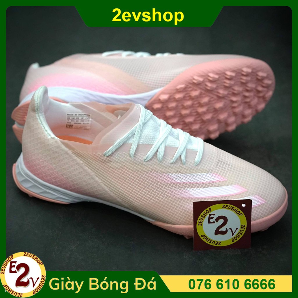 [ Tặng Túi/ Tất] Giày Đá Bóng 𝗧𝗙 𝗔𝗱𝗶𝗱𝗮𝘀 𝗫 𝗚𝗛𝗼𝘀𝘁𝗲𝗱.𝟭 Hồng Đã Khâu