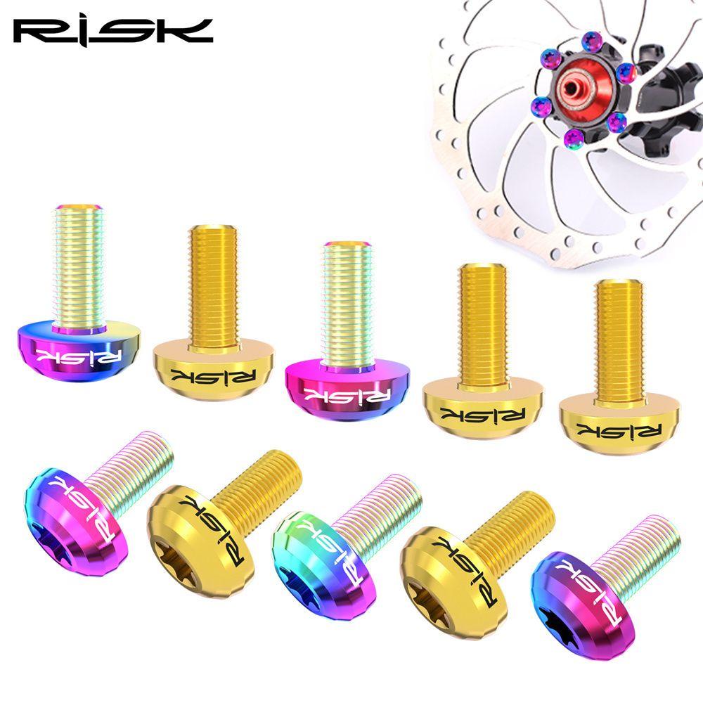 MELODG Set 12 Ốc Vít Bằng Hợp Kim Titan Siêu Nhẹ Gắn Đĩa Phanh Xe Đạp