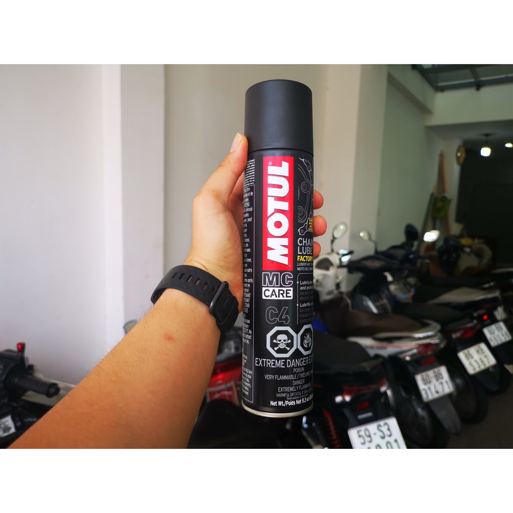 Vệ Sinh Dưỡng Sên Motul C4 Dòng Cao Cấp 400ml