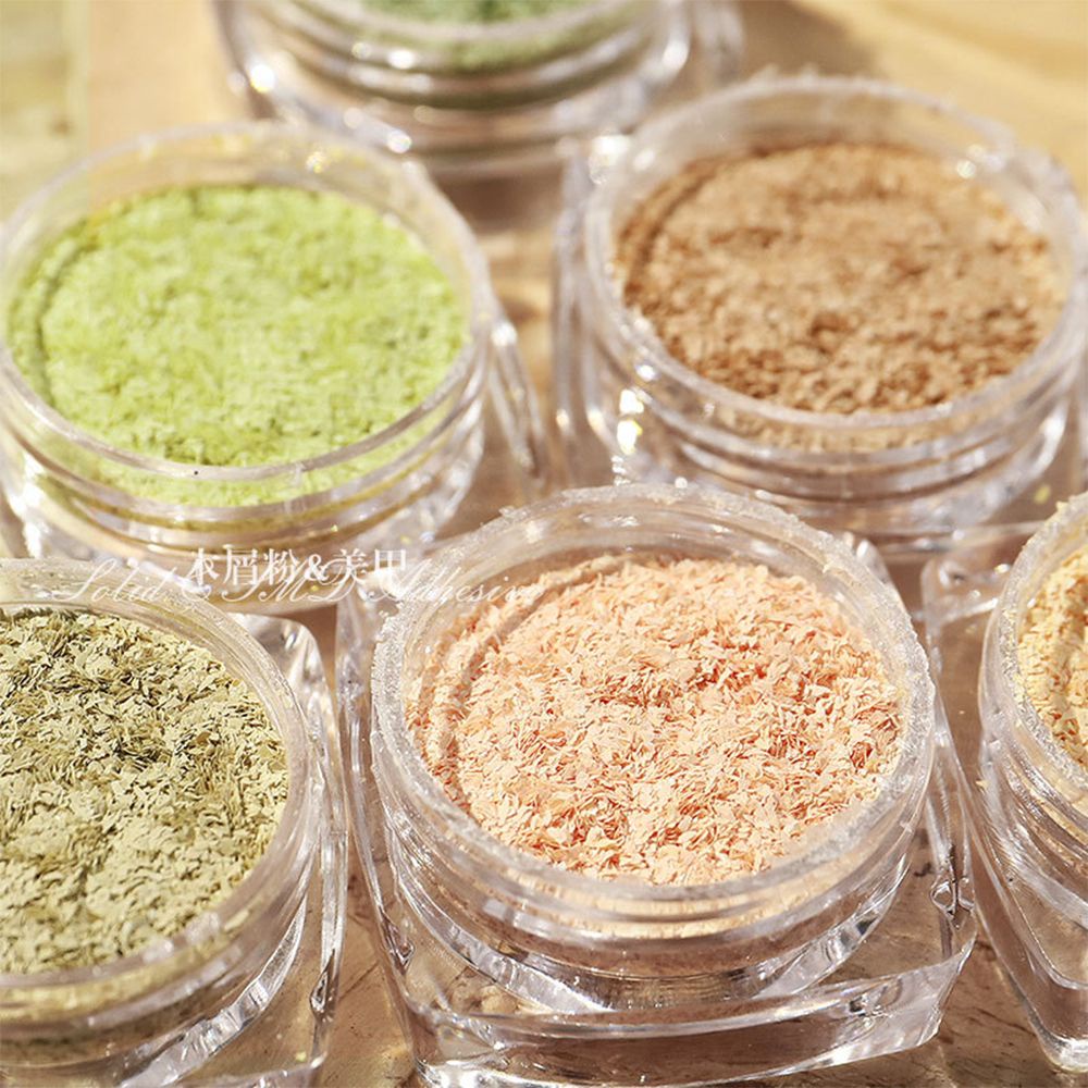 Set 6 Lọ Bột Kim Tuyến Trang Trí Móng Tay 3D 6 Màu Sắc|Bột Kim Tuyến Trang Trí Móng Tay DIY