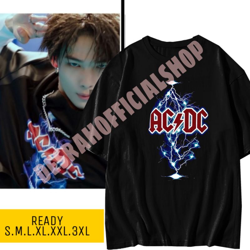 Áo Thun enhypen Hàn Quốc In Tia Chớp ACDC