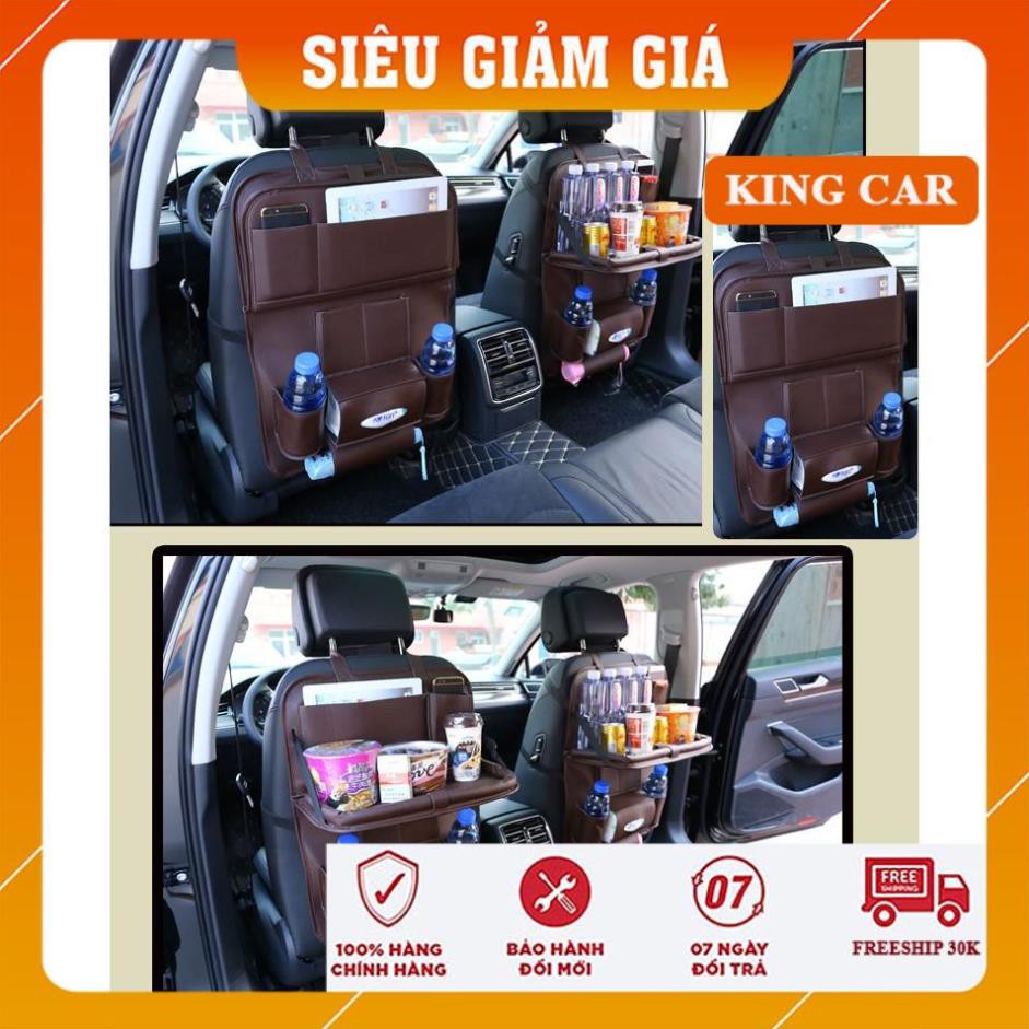 Túi để đồ treo sau ghế ô tô để ipad kiêm bàn ăn cao cấp - Shop KingCar