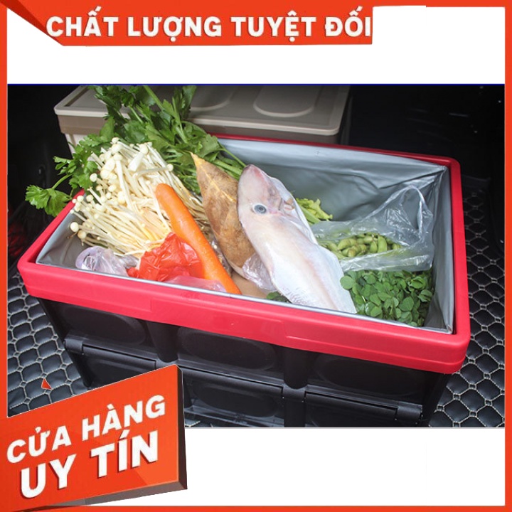 Thùng đựng đồ để cốp xe ô tô, thùng chứa đồ để cốp xe ô tô. Thùng chứa thực phẩm tiện ích 30 lít