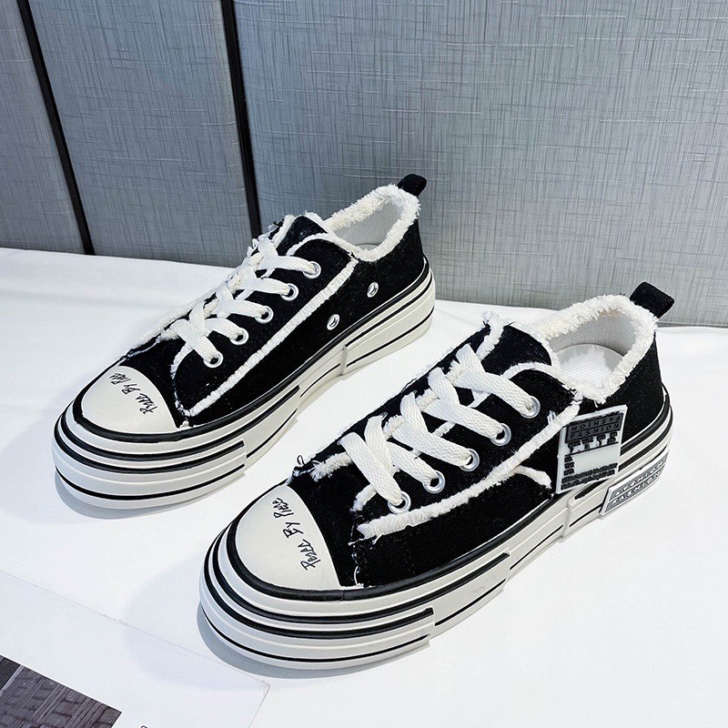 Giày sục thể thao rách, Giày Sục Thể Thao Nữ Rách Hở Gót Đế 3cm Mềm | BigBuy360 - bigbuy360.vn