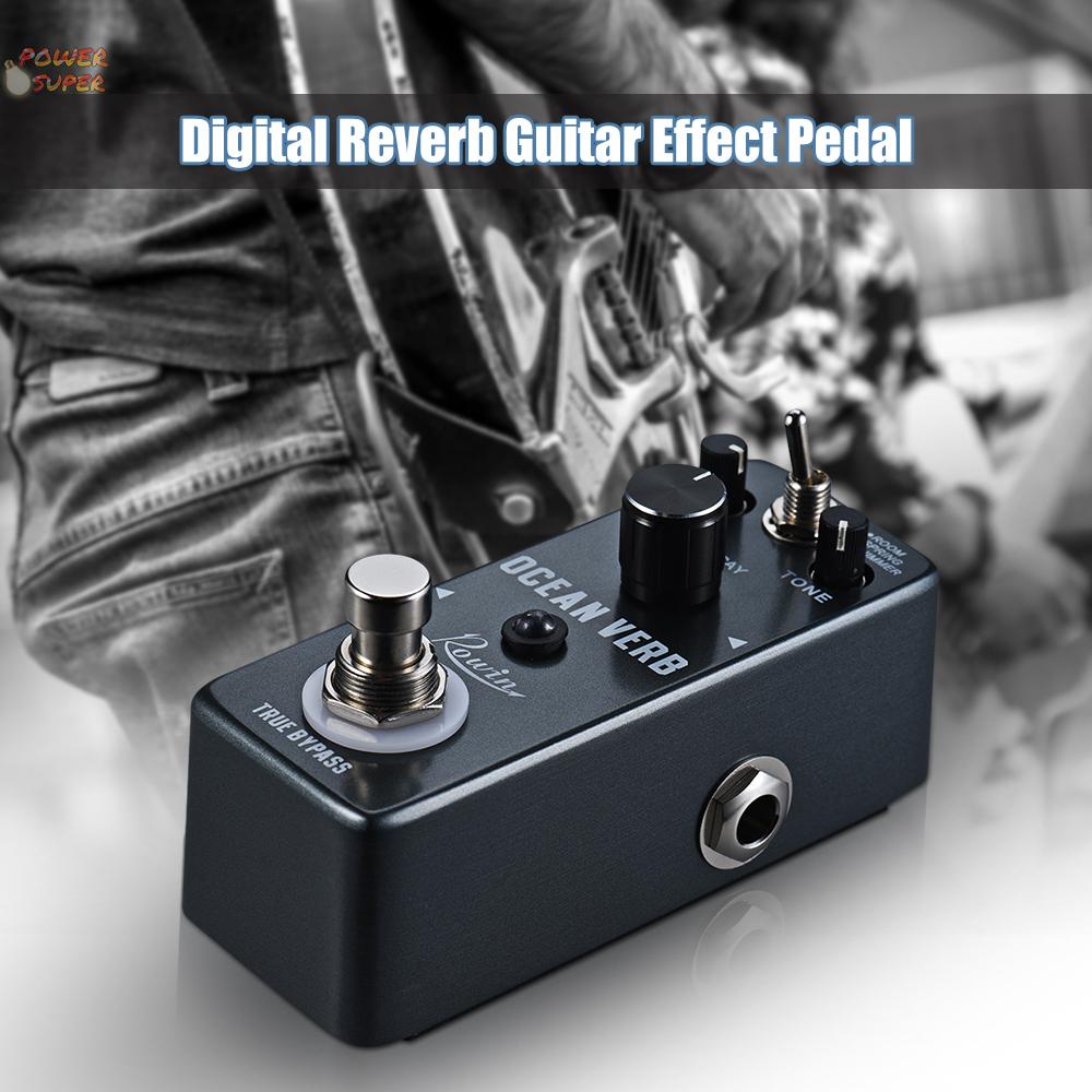 Rowin Ocean Verb Digital Reverb Guitar Effect Pedal 3 Modes ROOM/ SPRING/ SHIMMER Aluminum Alloy Shell True Bypass