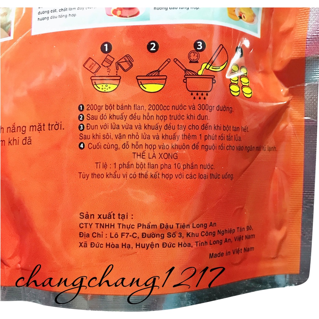 Bột Bánh Plan Rau Câu Pudding Dou Xian Trình Huy Hàng Huy Mele Có Đủ Các Mùi Gói 1kg