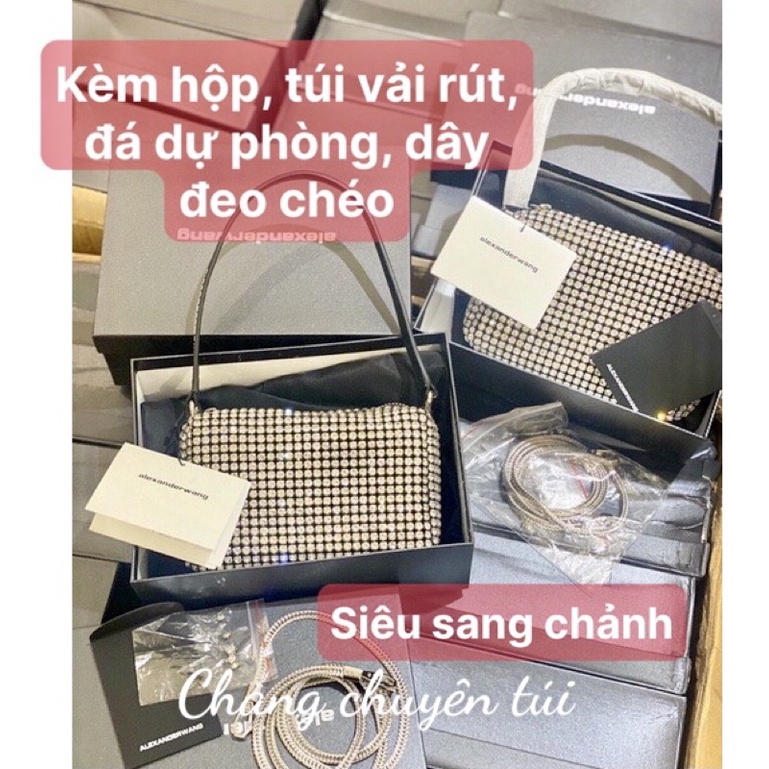 Túi Alex đính đá đi tiệc kẹp nách sang chảnh nổi bật