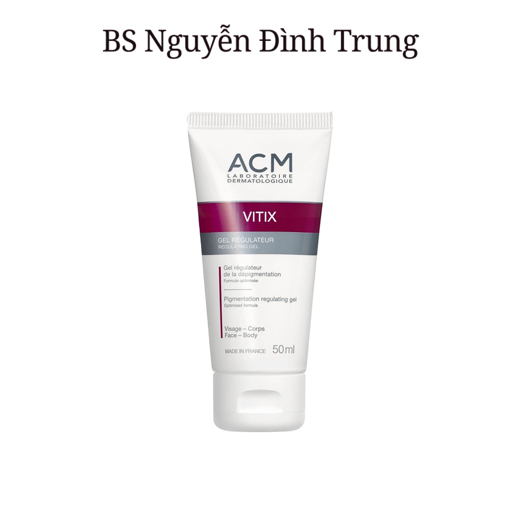 ACM Vitix Regulating, Gel Bôi Ngăn Ngừa Bạch Biến Vitix Regulating Gel 50ml - BS Nguyễn Đình Trung