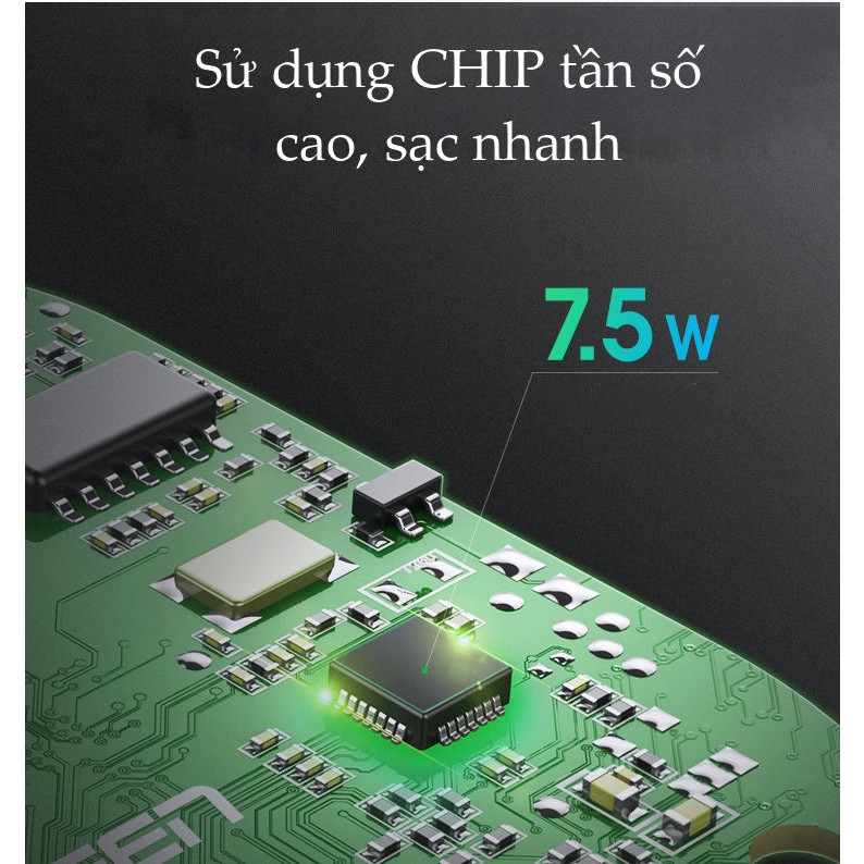 Sạc điện thoại không dây, cắm khe gió điều hòa trên xe hơi UGREEN CD157 50583 dùng cho màn hình từ 4.7-6.2 inch