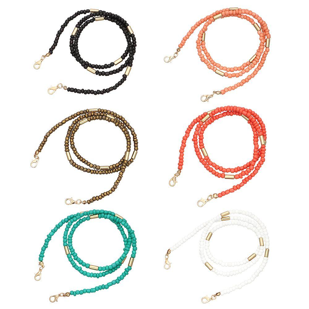 Dây Xỏ Hạt Bằng Acrylic Nhiều Màu Sắc Đeo Kính Mát Thời Trang
