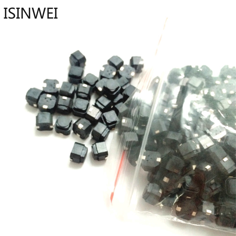 Set 10 công tắc không gây tiếng động SMD cỡ 6x6x5mm bằng silicon tiện dụng