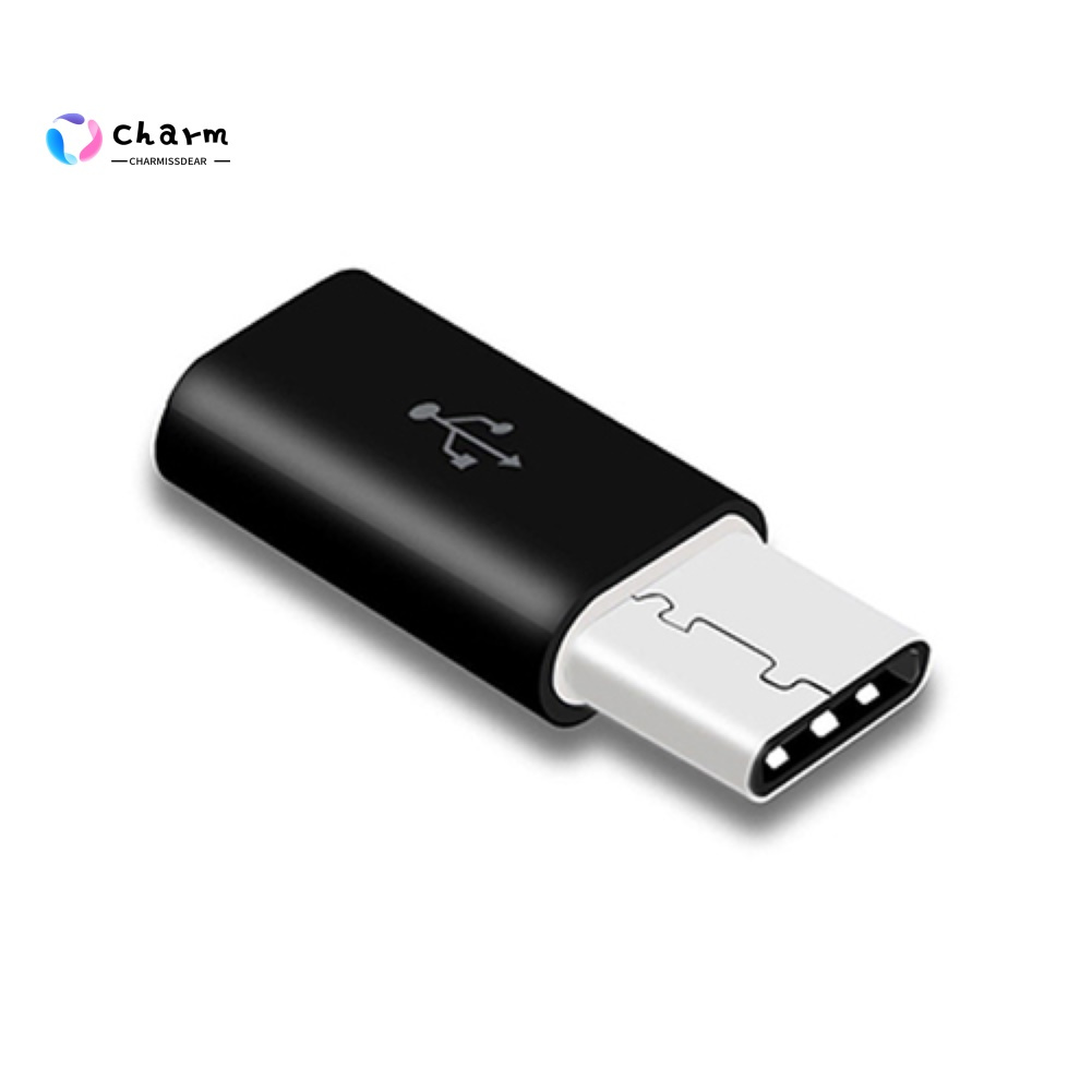 Set 2 Đầu Chuyển Đổi Dữ Liệu Micro Usb 2.0 5pin Sang Usb Type C 3.1