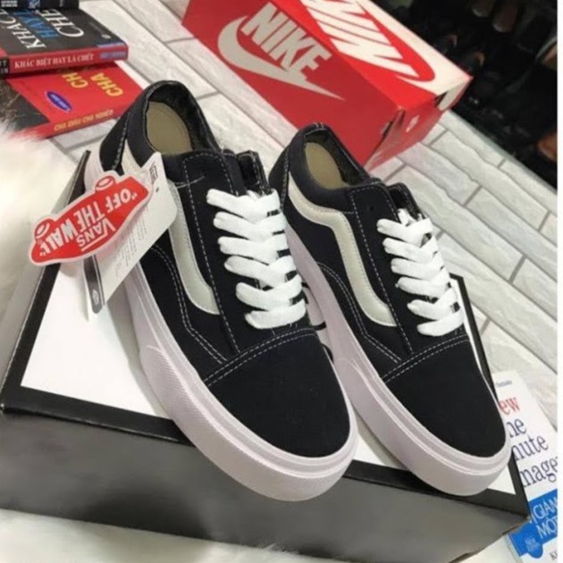 Giày 𝐕𝐀𝐍𝐒 Vault Style Old Skool đen thấp basic dễ phối đồ thích hợp nhiều hoạt động - PK19 Store