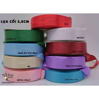 RUY BĂNG LỤA CỐI 3,8CM - 100Yard (92m) - Rất dầy dặn, sắc nét
