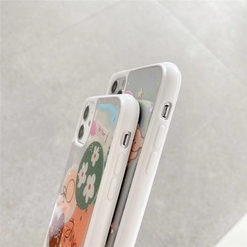 Ốp lưng iphone - Ốp iphone Kim tuyến Gấu epoxy  6/6s/6plus/6splus/ 7plus/ 8plus / x /xs /xs max /11 /11 promax dt01