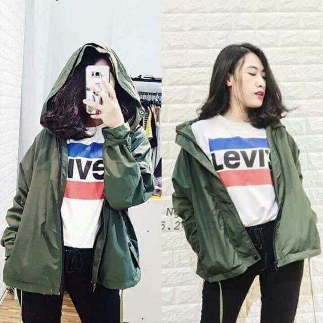 Xả lỗ Áo gió Jacket 2 lớp