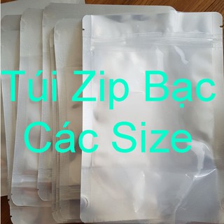 [Giá sỉ] TÚI ZIP BẠC các size / TÚI ZIP 1 MẶT BẠC 1 MẶT TRONG / CTTrueFood
