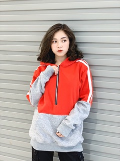 Hoodie phối 2 màu