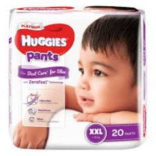Bỉm - Tã quần Huggies Platinum siêu cao cấp size XXL - 20 miếng (Cho bé trên 15kg).