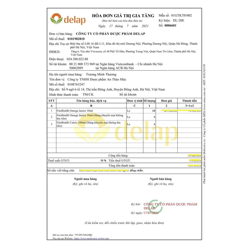 FITOBIMBI Omega Junior - Phát Triển Trí Não,Tăng Cường Miễn Dịch,Tốt Cho Mắt(Lọ nhỏ giọt 30ml)