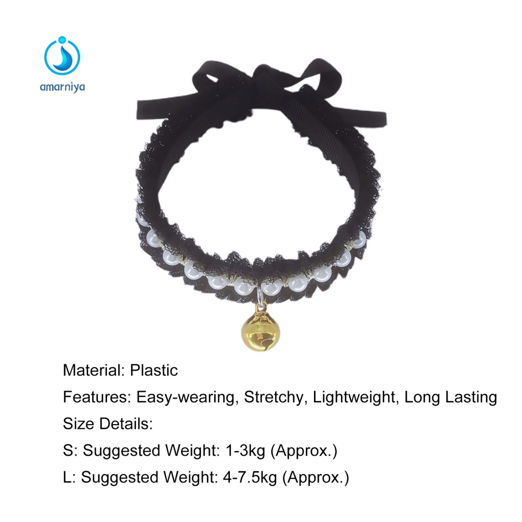 Vòng Cổ Choker Đính Ngọc Trai Nhân Tạo Siêu Nhẹ Thời Trang Cho Cún Cưng