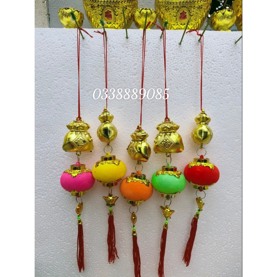 Các mẫu khánh niễn treo tết 2022, treo cửa, cây đào, cây quất...