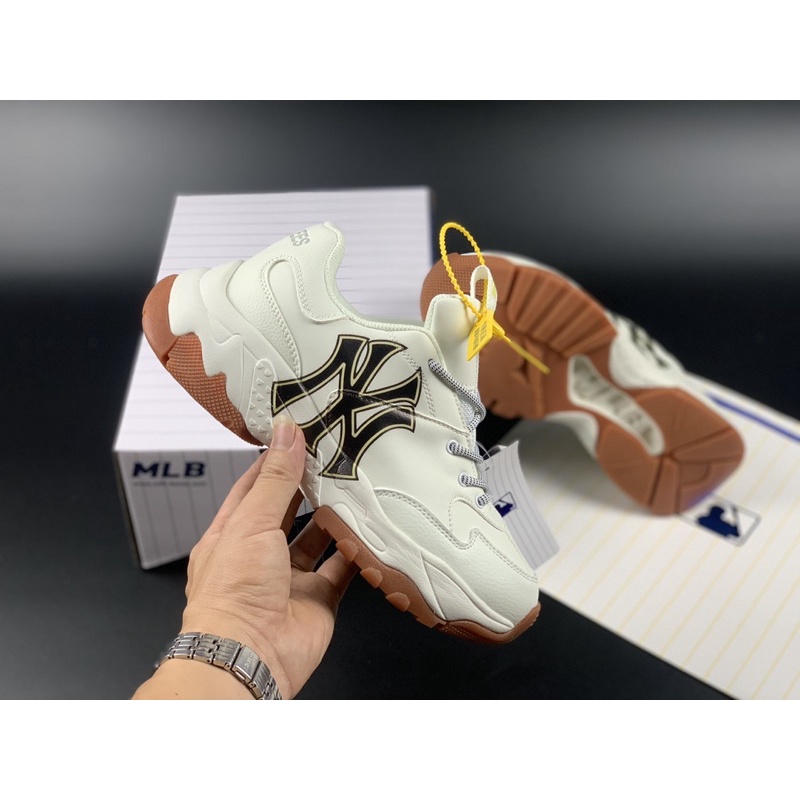 Giày thể thao/ Sneaker Hàn Quốc NY đế nâu (Full box + tặng kèm tất sneaker)