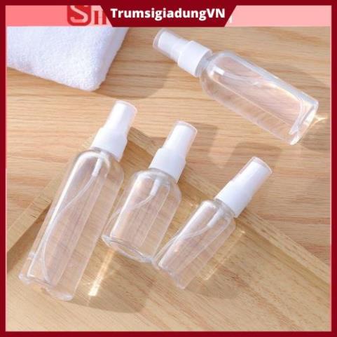 Chai xịt phun sương, lọ chiết mỹ phẩm, tinh dầu, dung dịch sát khuẩn trong suốt dung tích 30ml - 50ml - 100ml 88069