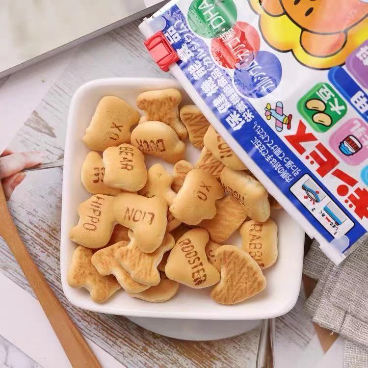 Bánh Quy Cho Bé ăn Dặm Hình Thú DHA Ginbis Nhật Cho Bé Từ 1 Tuổi Chiết Xuất Lúa Mì Bổ Sung Canxi DHA