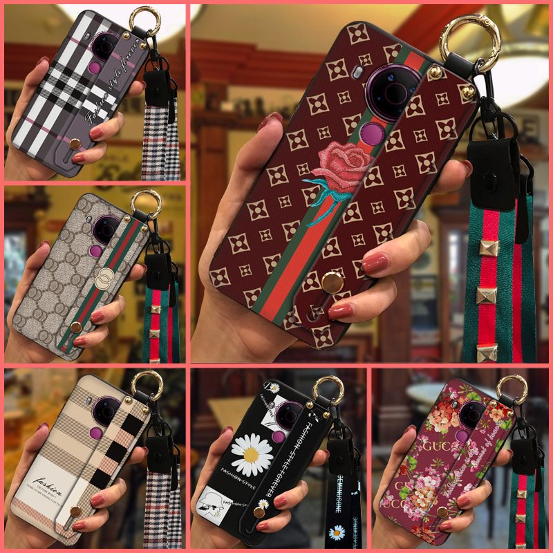 Simple Durable Phone Case For Nokia 5.4 Wristband New Arrival Dirt-resistant Fashion Design Lanyard