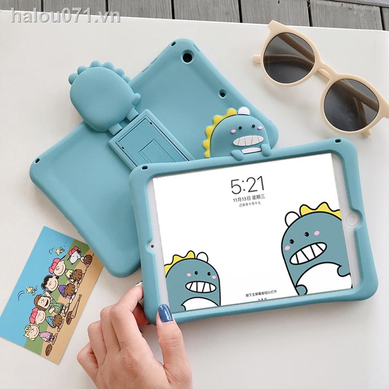 Spot♕♦Dinosaur 2018 vỏ bảo vệ iPad mới Vỏ Air2 9,7 inch Pro10,5 Máy tính bảng Apple Air3 dễ thương 10,2 miếng silicone6 trẻ em chống rơi ipad234 hoạt hình 2019mini5