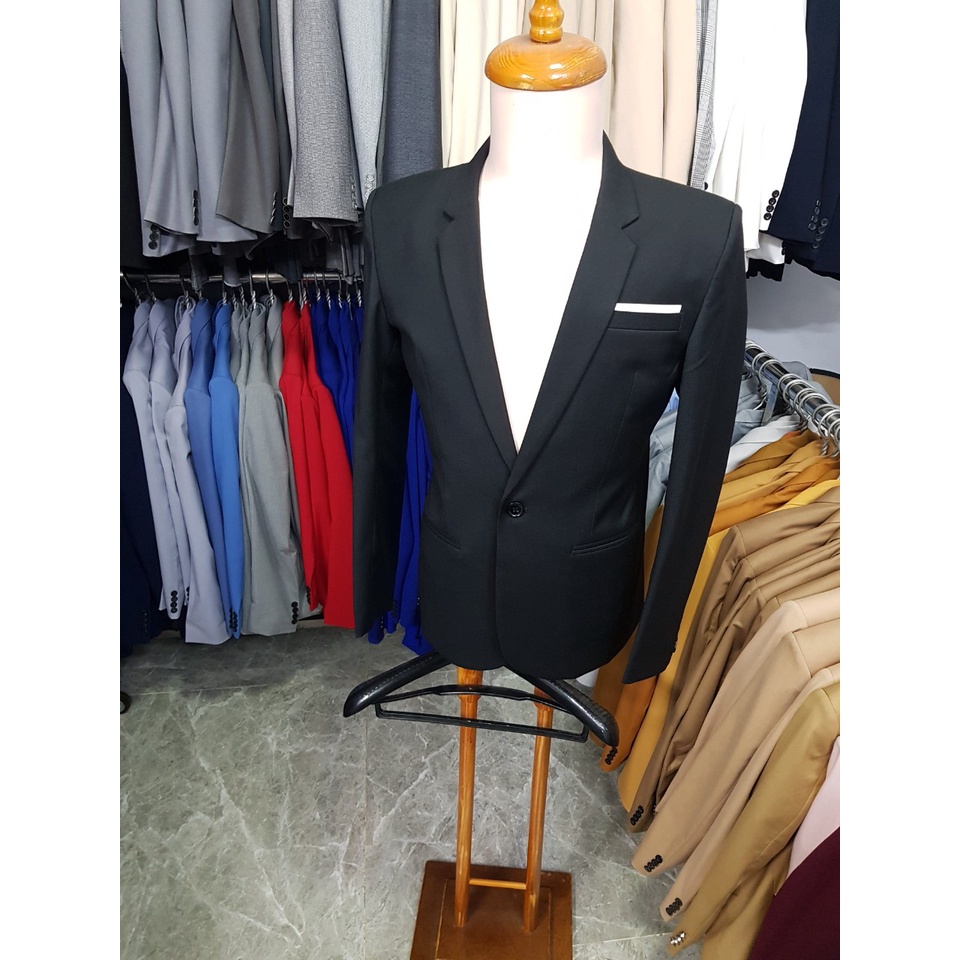 Áo Vest Nam Phong Cách Màu Đen