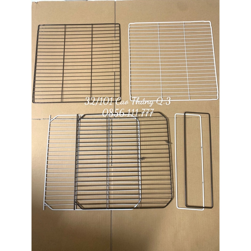 Tấm lưới sắt mắt nhỏ màu trắng, đen size 35x35cm làm chuồng nuôi bò sát, mèo con, kệ sách, tủ kệ trang trí_tặng chốt