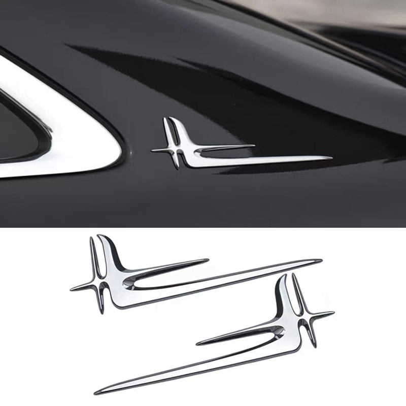 Phù Hợp Set 2 Miếng Dán Trang Trí Đuôi Xe Hơi mercedes-benz c260l e300l c200l