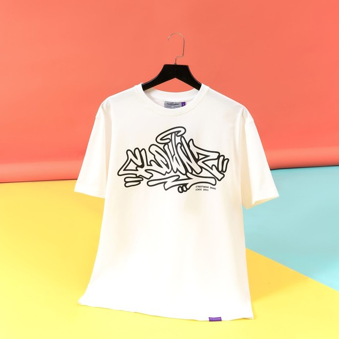 Áo thun tay lỡ local brand Clownz Graffiti Tag T-shirt chất cotton, form rộng unisex | BigBuy360 - bigbuy360.vn