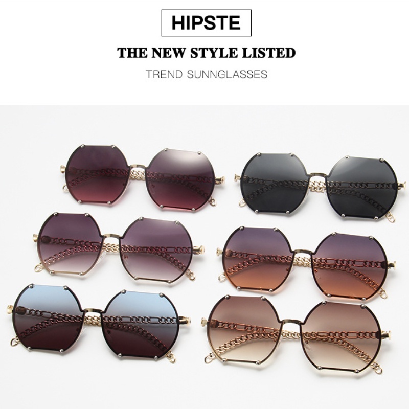 Kính Mát Gọng Kim Loại Thiết Kế Độc Đáo Thời Trang Retro Cho Nam Nữ