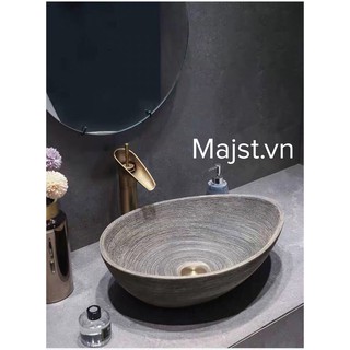 Chậu sứ nghệ thuật , chậu sứ đặt bàn nghệ thuật, lavabo sứ mỹ thuật, chậu sứ cho tiệm nails, spa.