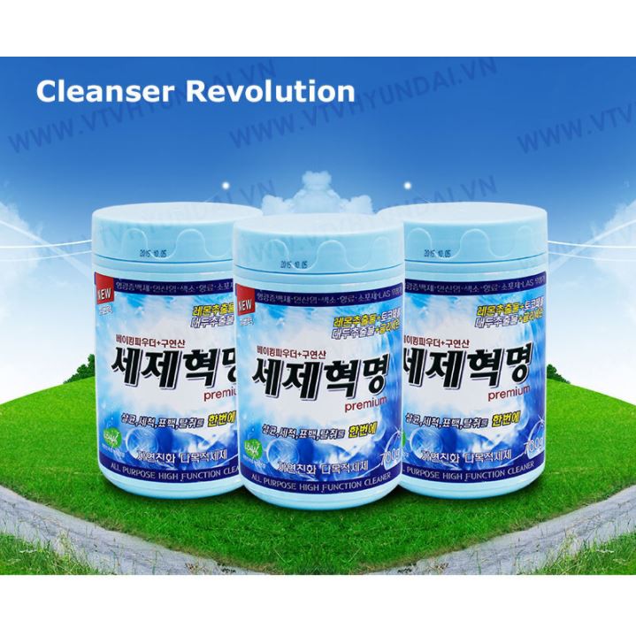 CLEANSER REVOLUTION - Combo 3 tặng 1 hộp tẩy rửa dạng bột Hàn Quốc (700g/hộp)+bình xịt