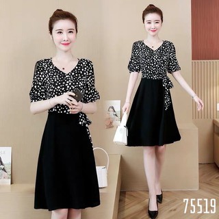 Đầm chiffon hoa nhỏ kiểu dáng cực xinh thích hợp đi chơi, đi biển du lịch (hàng chuẩn y hình )