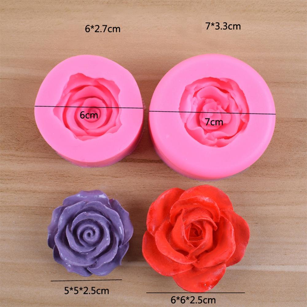 Khuôn Silicone Tạo Hình Hoa Hồng Trang Trí Bánh